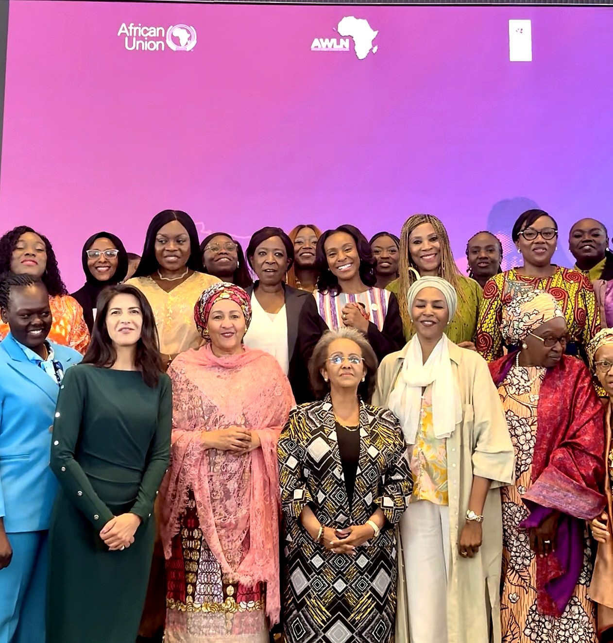 Francine Mbvoumbo with global women leaders